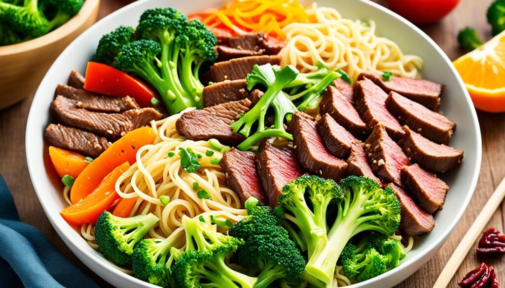 Beef and broccoli stir fry nutritional breakdown