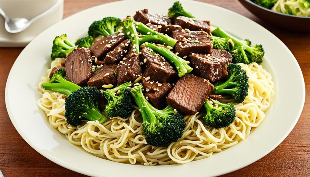 Beef and broccoli stir fry plating techniques