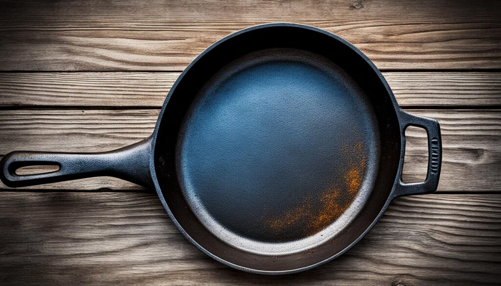 Cast iron skillet oxidation