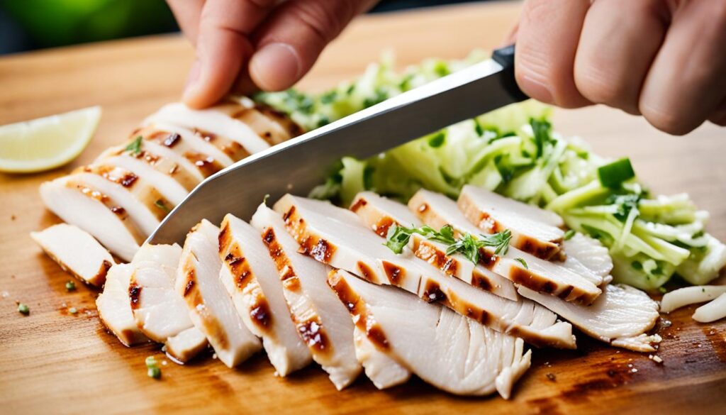 Chicken preparation for stir fry