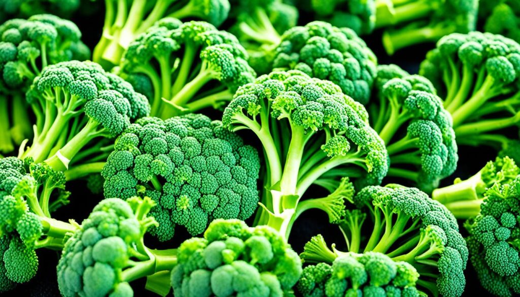 Fresh broccoli florets