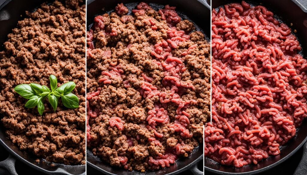 Ground beef types for skillet cooking