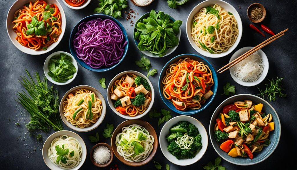 Noodle options for stir fry