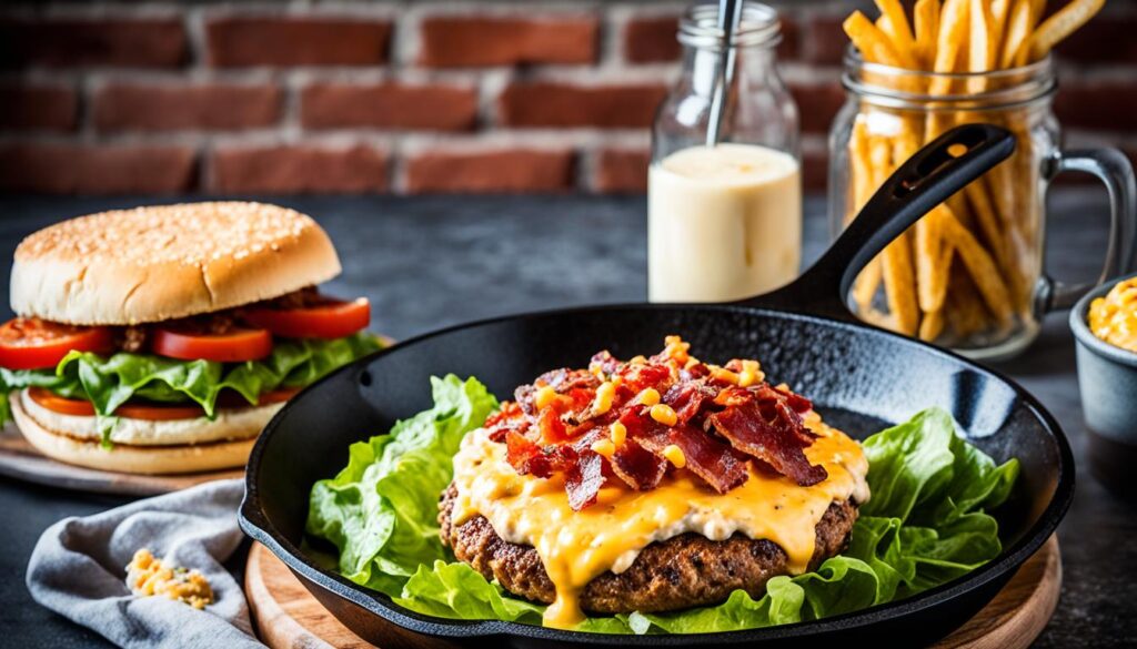 Pimento cheese Southern-style burgers