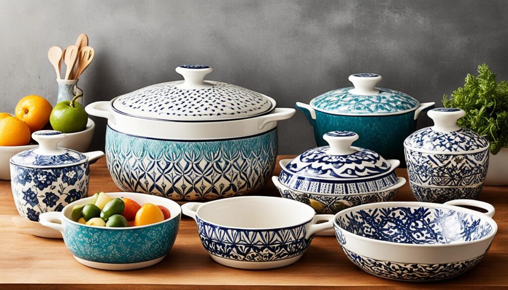 Stylish ceramic cookware designs