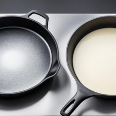 cast iron skillet vs ceramic