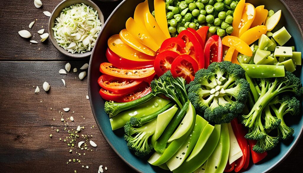 fresh stir-fry vegetables