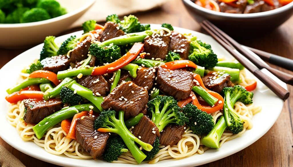 Healthy Beef and Broccoli Stir Fry Recipe with Noodles