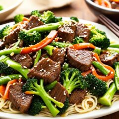 healthy beef and broccoli stir fry recipe with noodles