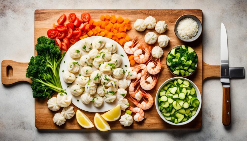 mise en place for stir fry