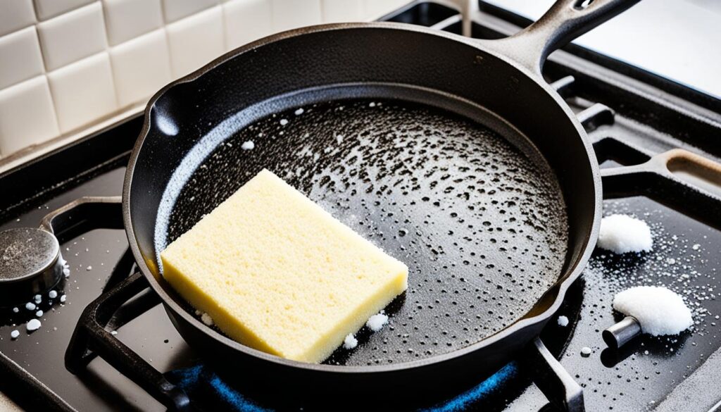 routine cleaning cast iron