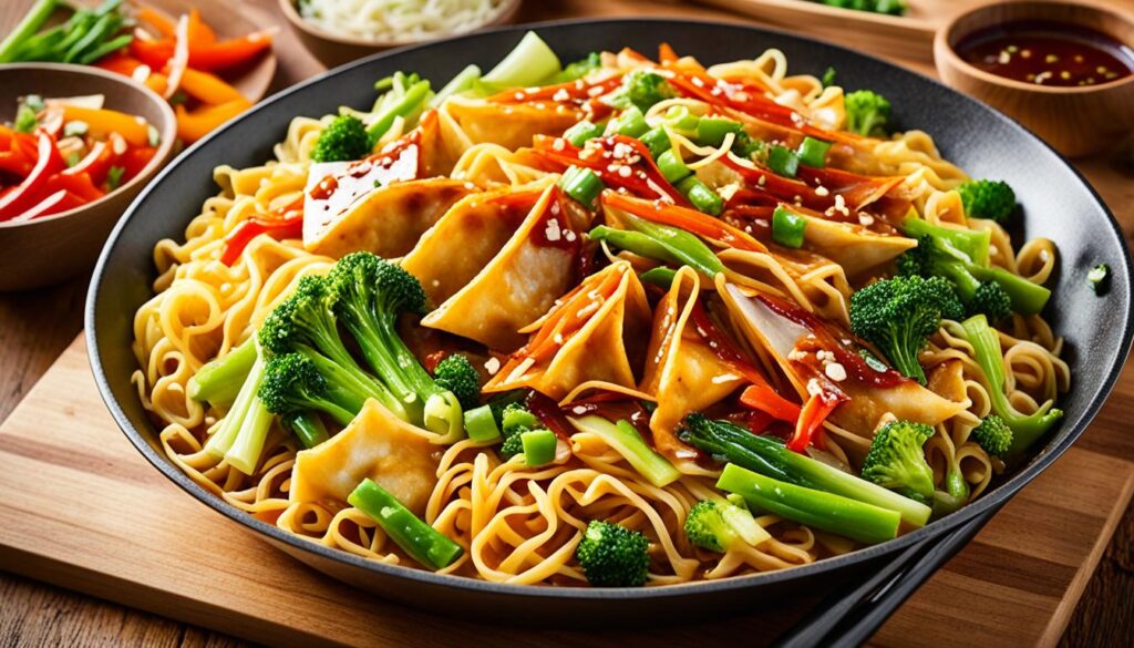 Stir Fry Wonton Noodles Recipe