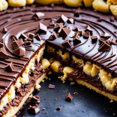 Cast Iron Skillet Nutella Stuffed Deep Dish Chocolate Chip Cookie