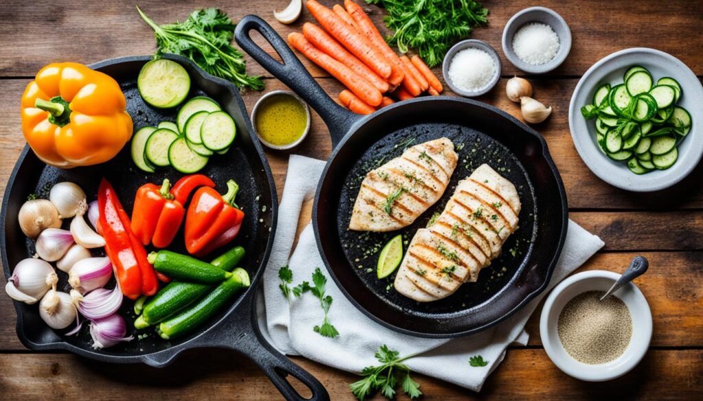 Cast iron skillet cooking essentials