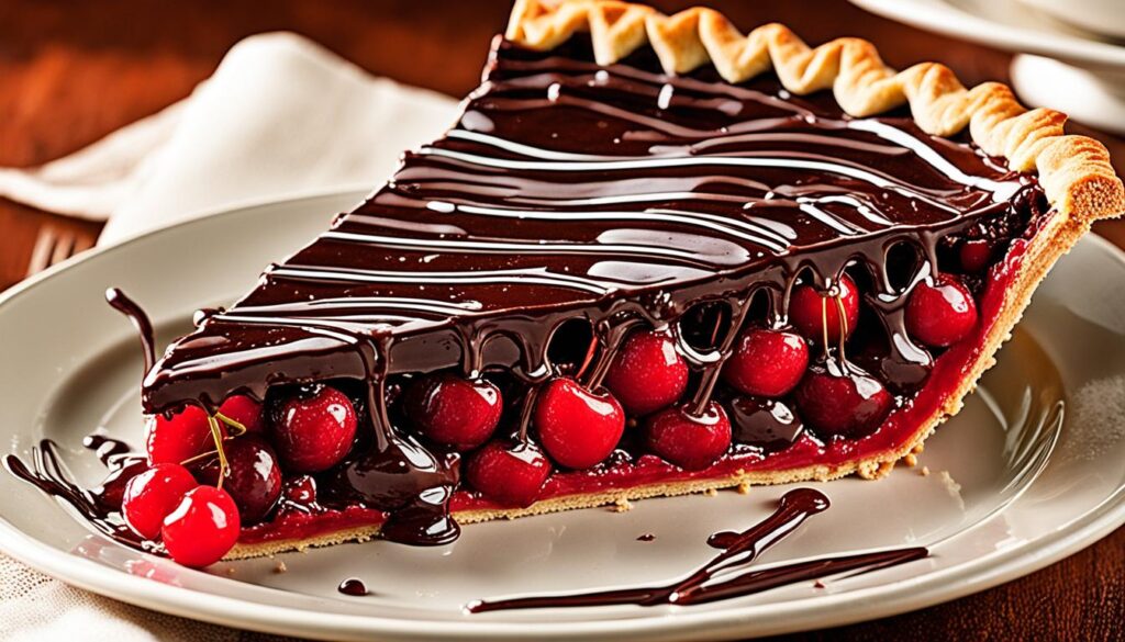 Chocolate-Drizzled Cherry Pie