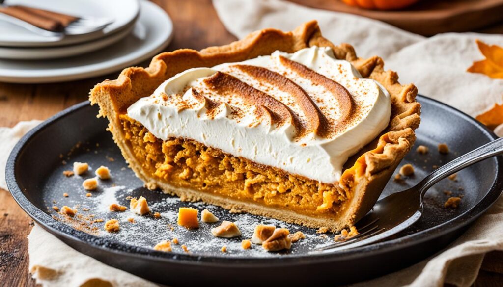 Cream cheese pumpkin pie