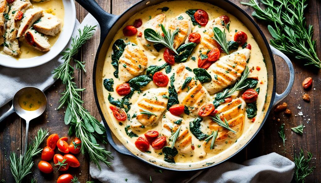 Creamy Tuscan Chicken Skillet