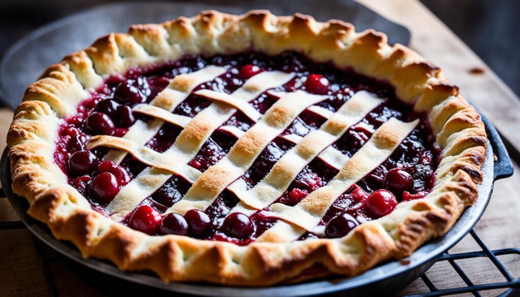 Double crust cherry pie