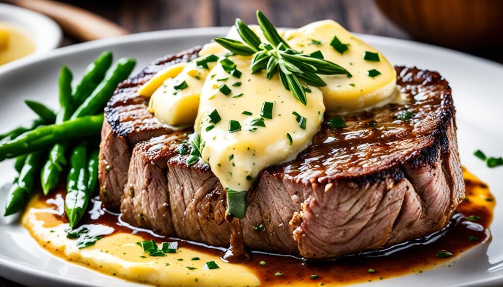 Gluten-free cube steak with garlic butter sauce