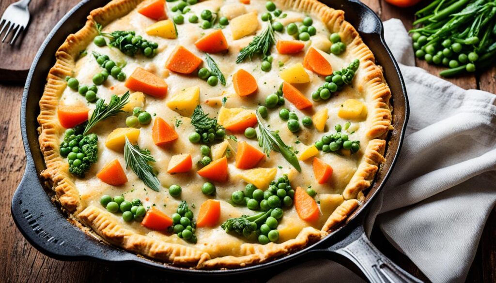 Gluten-free skillet chicken pot pie