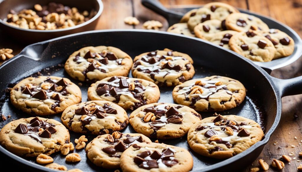 Gooey skillet cookie tips