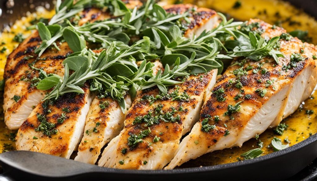 Greek-style lemon and oregano cast iron chicken