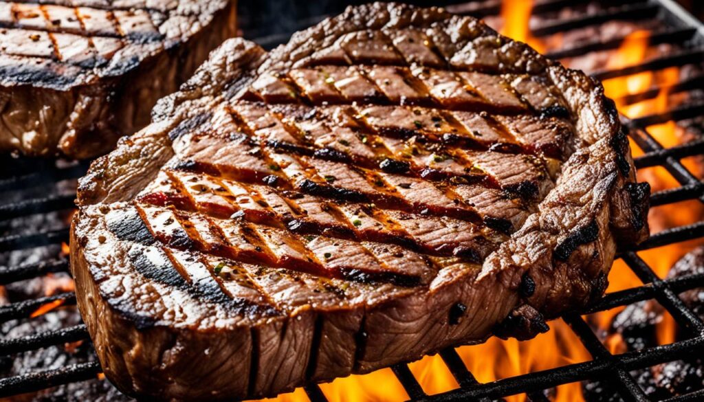 Grill marks on food for aesthetic appeal