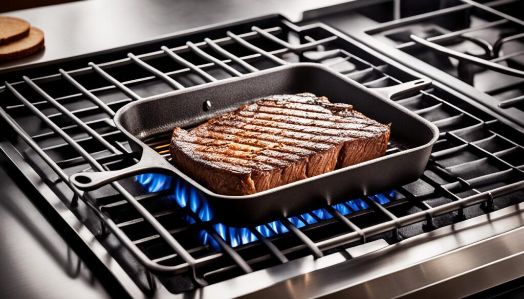 Grill pan for indoor grilling