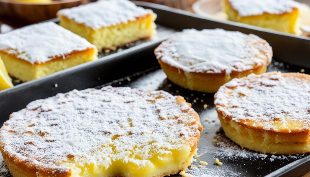 Lemon bar skillet cake storage