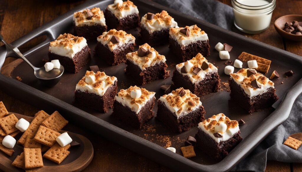 No-Bake Skillet S'mores Brownie Bites