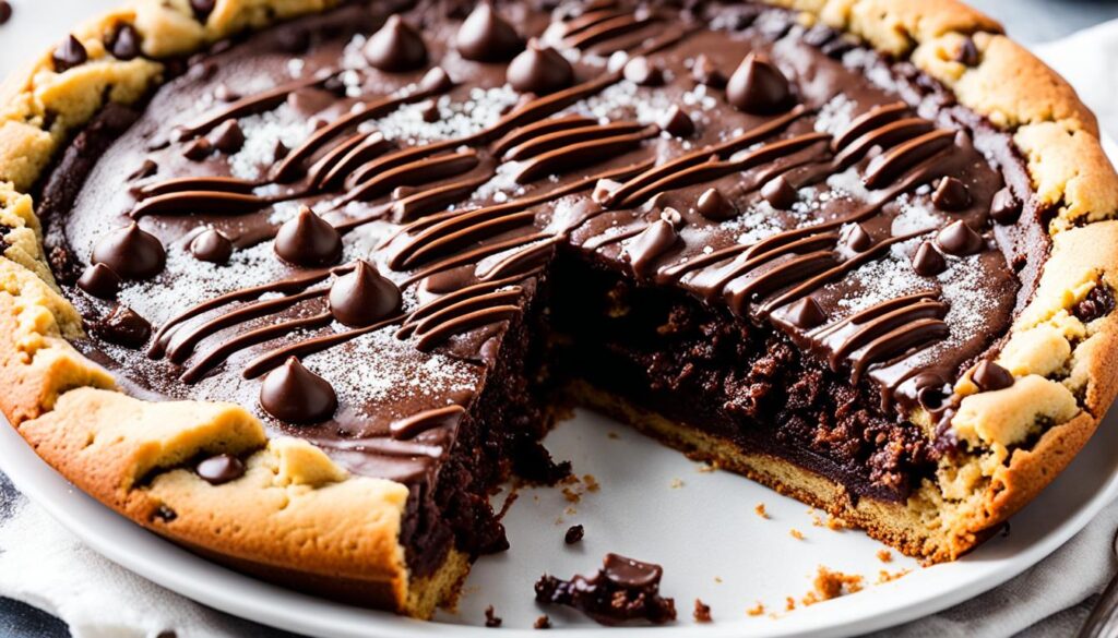 Nutella skillet cookie with gooey center