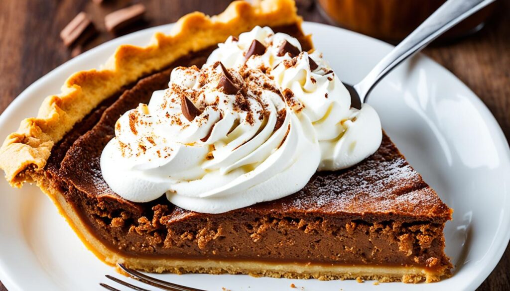 Nutella swirled pumpkin pie