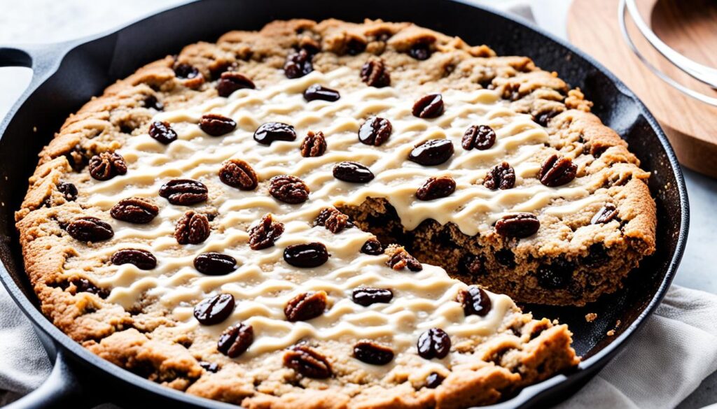 Oatmeal raisin skillet cookie ingredients