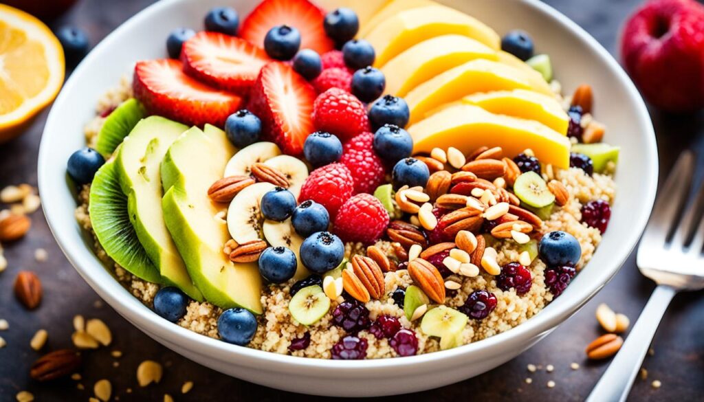 Protein-packed quinoa breakfast bowl