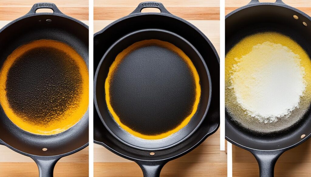 Seasoning cast iron skillet