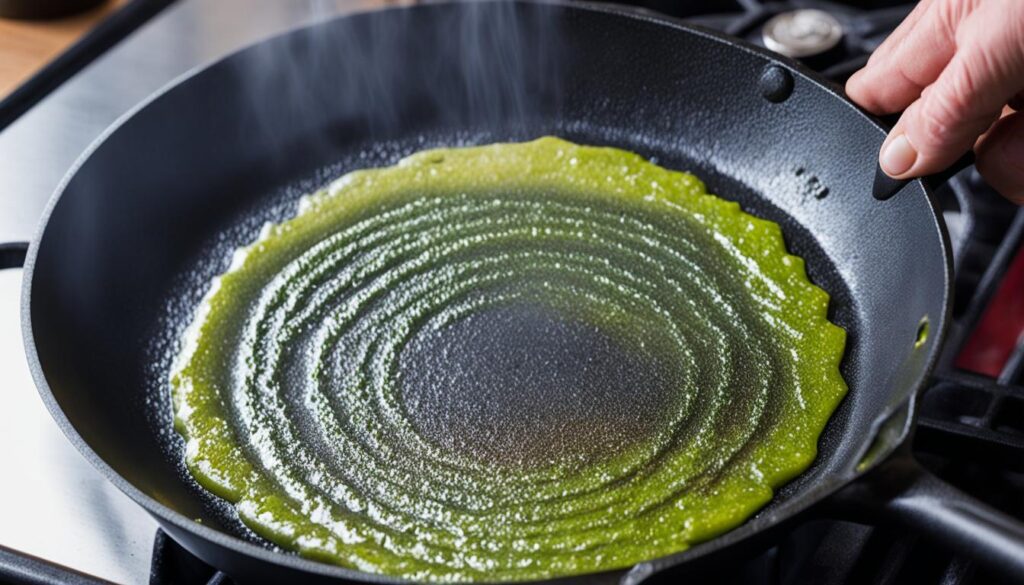 Seasoning process for cast iron cookware