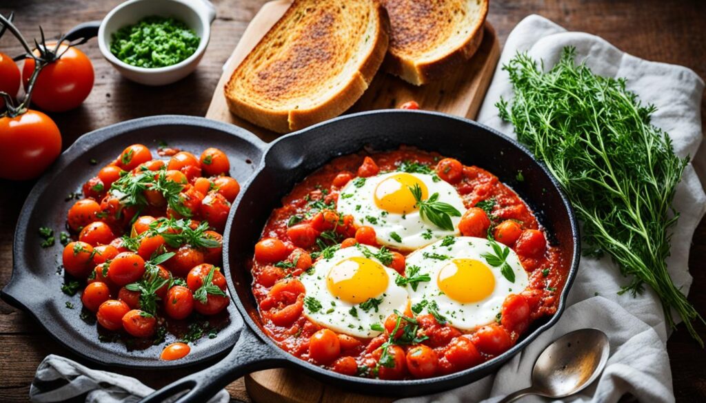 Shakshuka Middle Eastern breakfast