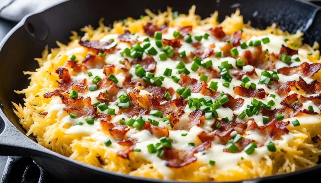 Skillet hash brown casserole