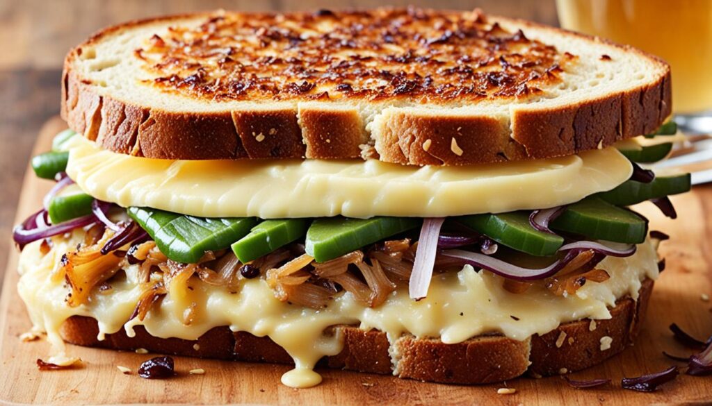 Smoky Gouda and Caramelized Onion Grilled Cheese