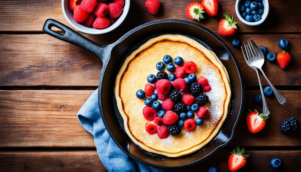 Sweet Berry Puffed Pancake