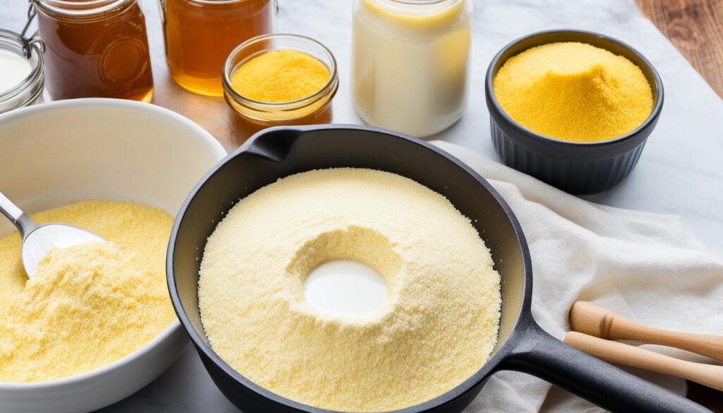 Sweet cornbread ingredients