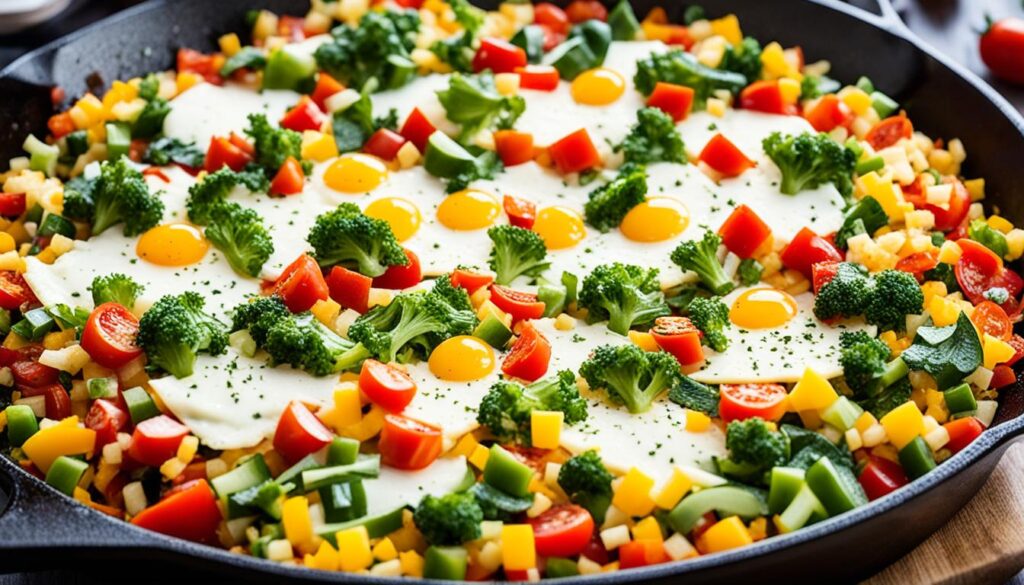 Vegetable breakfast casserole