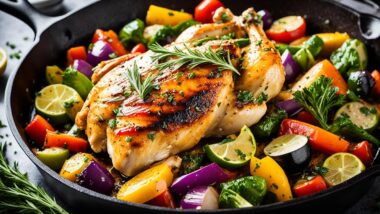 cast iron skillet chicken and vegetable recipes