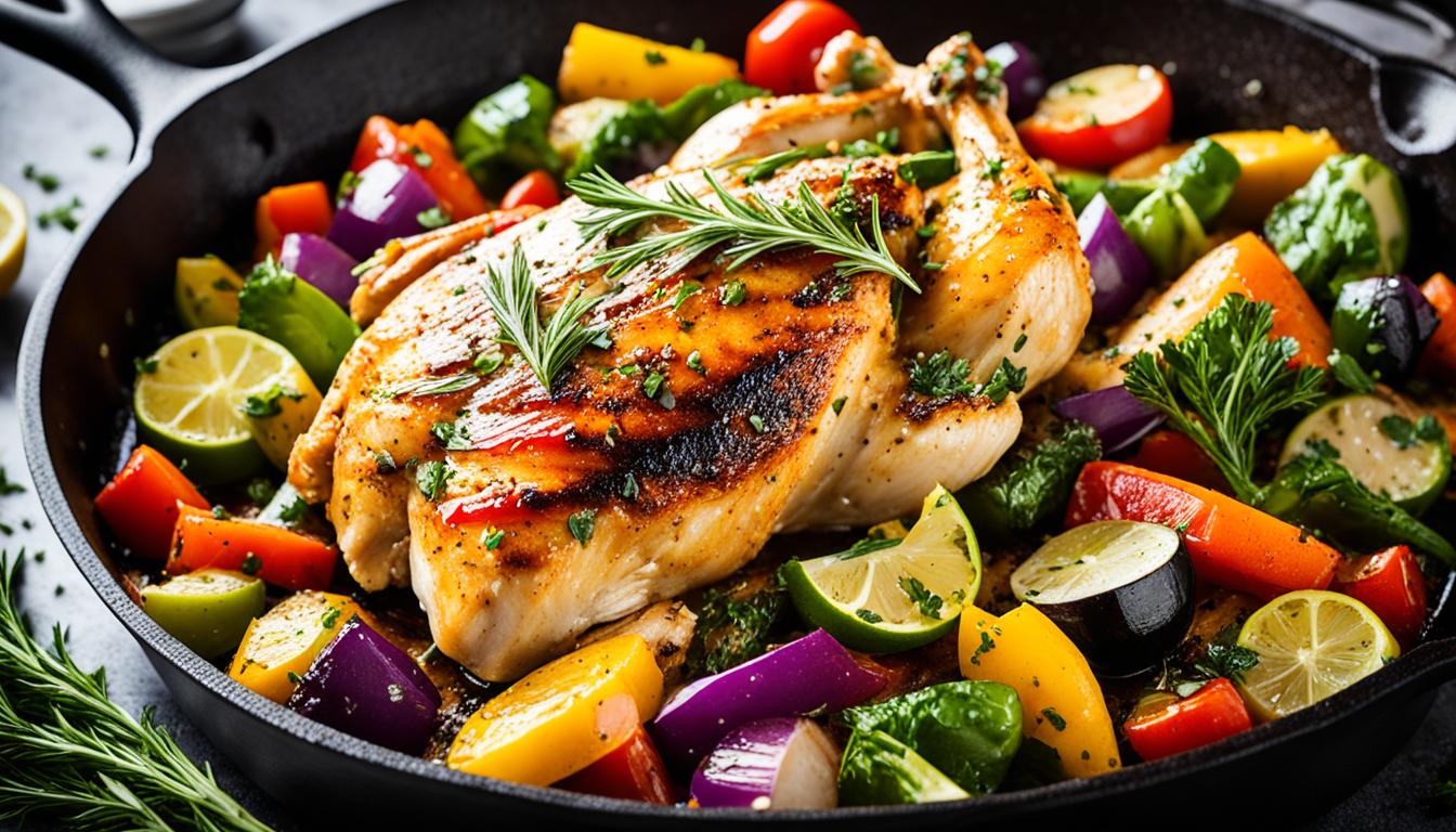 cast iron skillet chicken and vegetable recipes