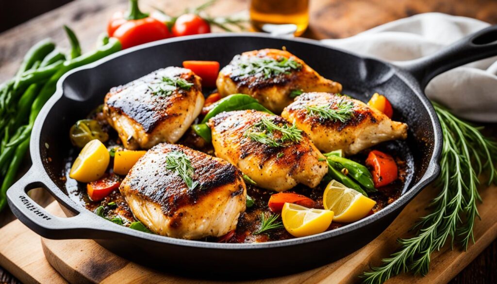 cast iron skillet chicken thigh recipes