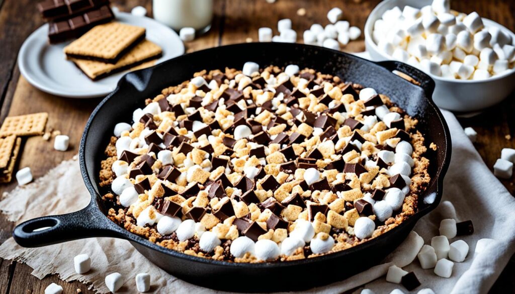 cast iron skillet smores brownie recipes