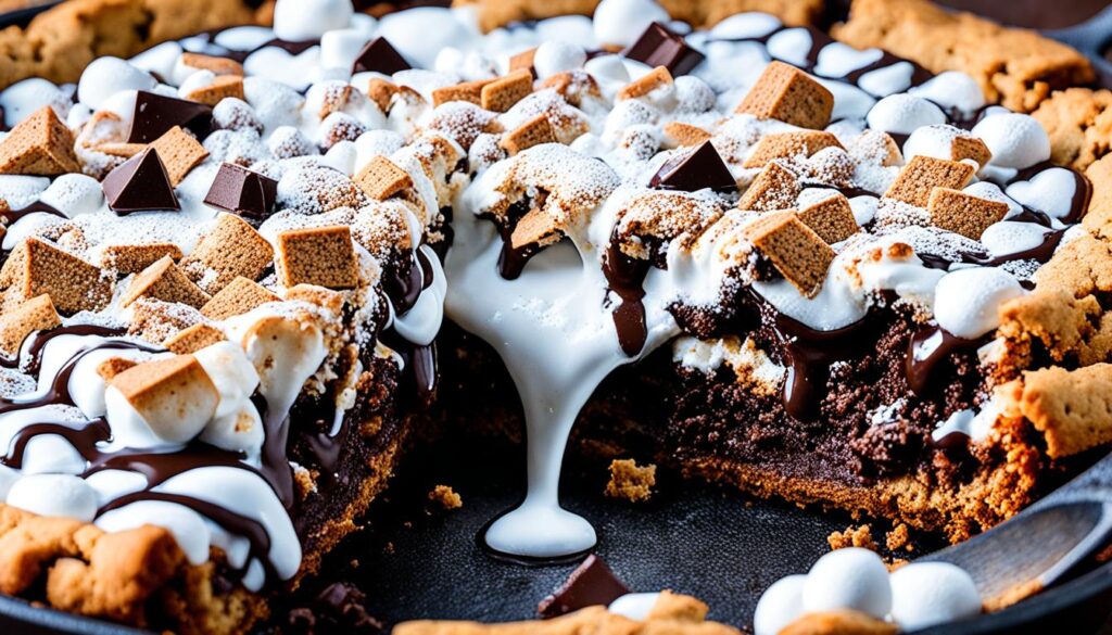 cast iron skillet smores cookie recipes