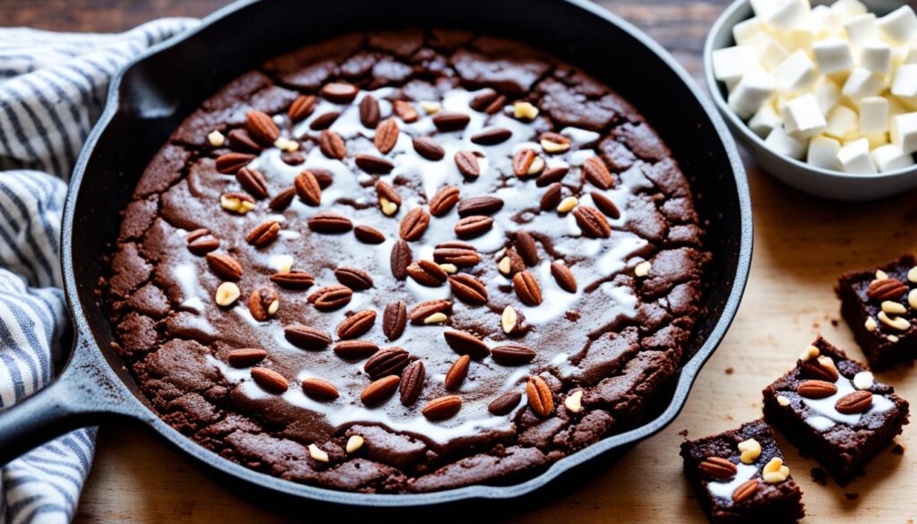 vegan skillet brownies