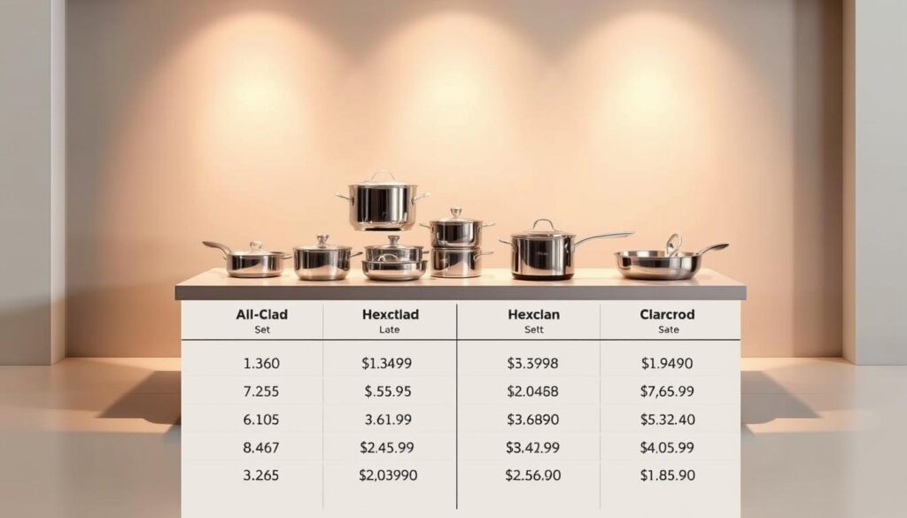 Premium cookware prices comparison