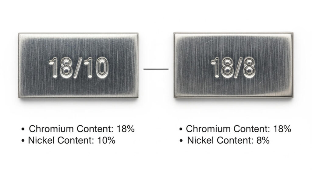 18/10 vs 18/8 Stainless Steel Cookware: The Complete Comparison Guide 18/10 vs 18/8 Stainless Steel Cookware The Complete Comparison Guide